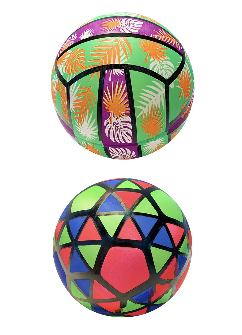 个性创意pvc荧光球足球 9寸幼儿园儿童玩具球 拍拍球现货批发