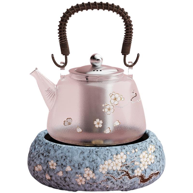 茶大师有田烧电陶茶炉银壶陶瓷日式电陶炉煮茶器煮茶壶小泡茶静音