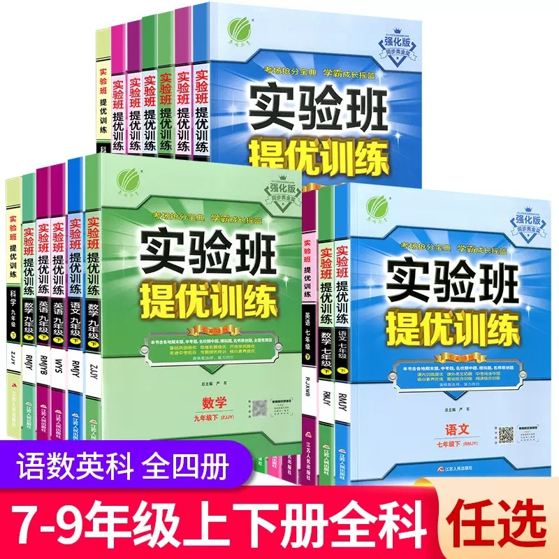 实验班提优训练七八九年级上下册同步练习册刷初一初二初三