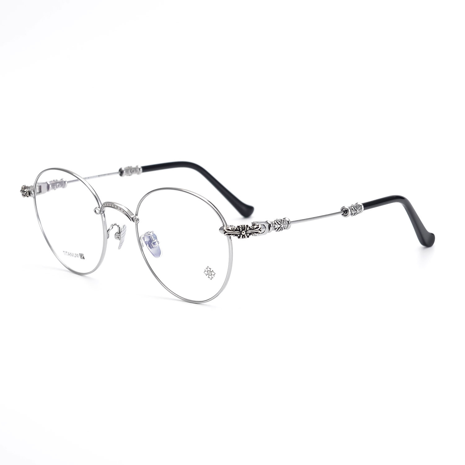 张翰同款纯钛bubba复古眼镜圆框男网红同款成品近视眼镜架女学生