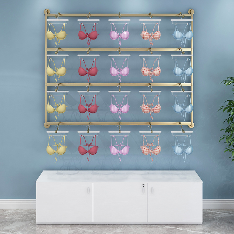 卖内衣店货架衣服架上墙壁挂胸罩文胸内衣内裤展示柜泳衣裤挂衣架