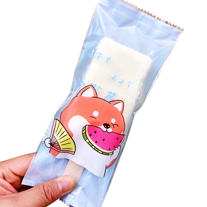 新款雪糕包装袋冰棍袋柴犬可爱雪糕袋手工雪糕袋烘焙机封袋四合一