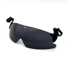 爵仑新款户外运动眼镜UV400夹帽太阳镜 高尔夫球帽夹帽子墨镜
