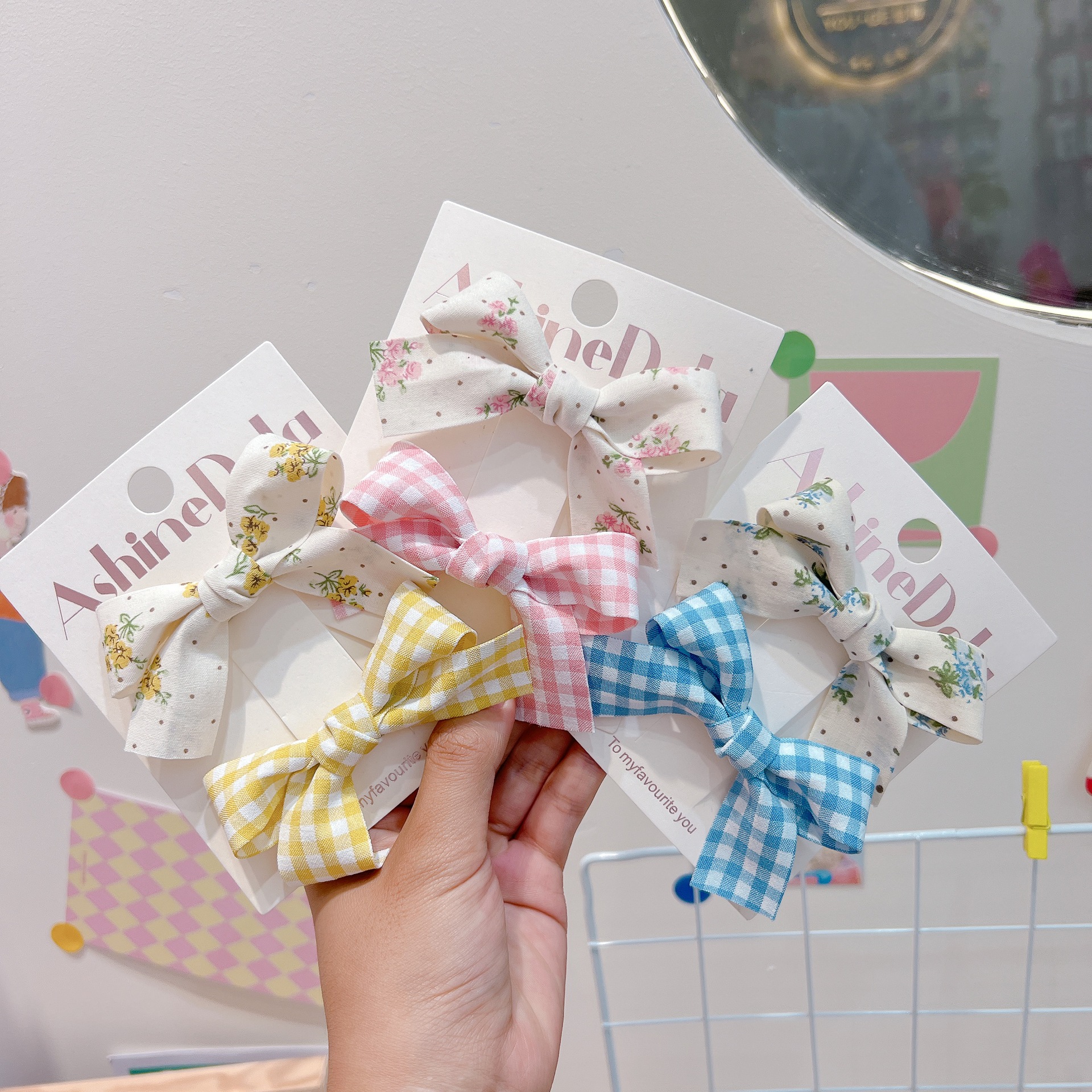 儿童发夹蝴蝶结头饰2024年新款小女孩发饰女童网红夹子宝宝发卡