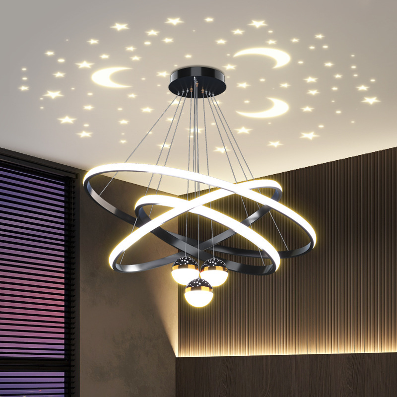 吊灯客厅灯2022年新款北欧轻奢创意星空顶大吊灯简约餐厅卧室灯具
