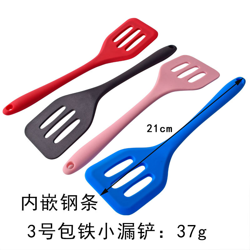 All-Inclusive Handle Silicone Drain Shovel High Temperature Resistant Spatula Non-Stick Pan Spatula Silicone Spatula Cooking Kitchenware