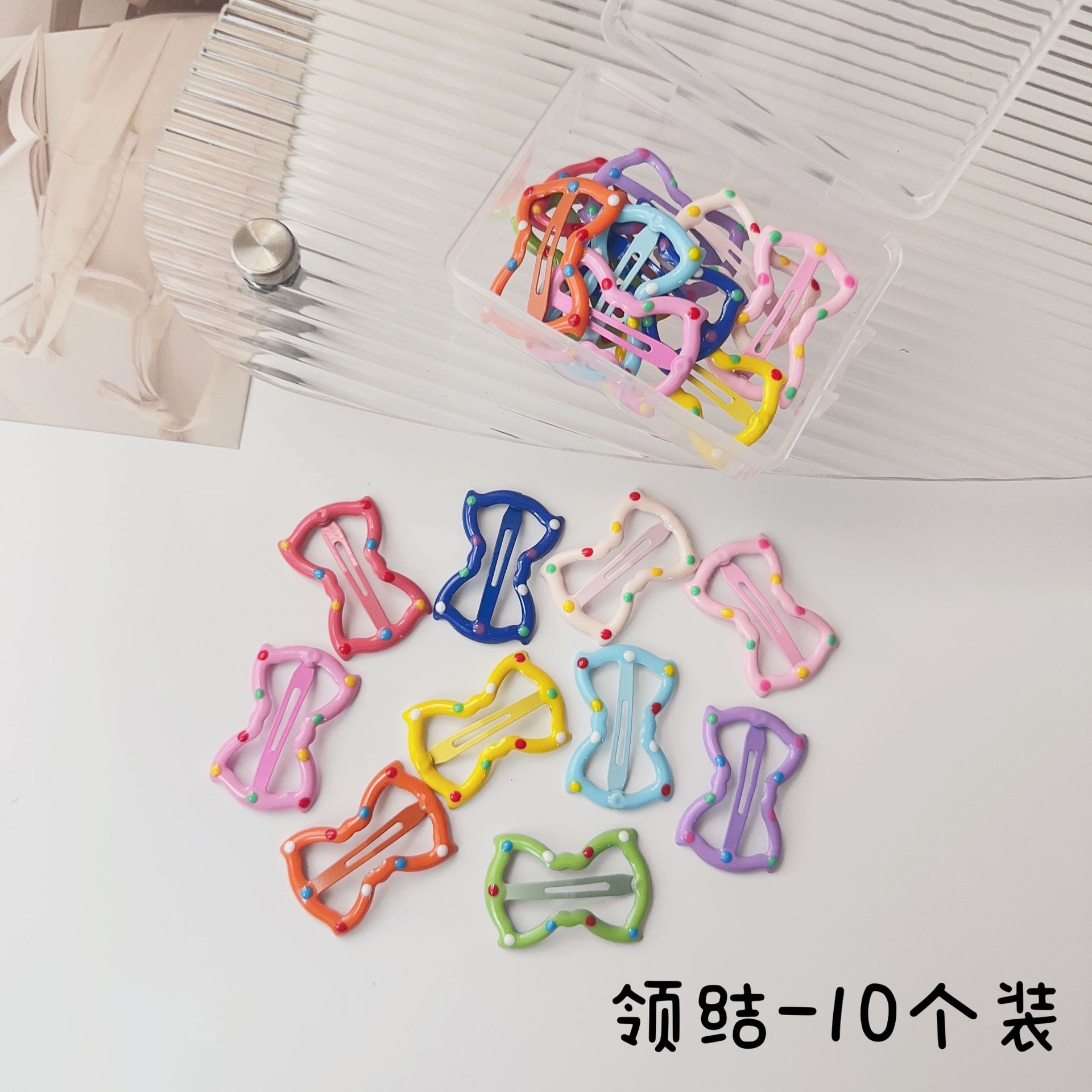 Colorful Polka Dot XINGX Small Hairclip Female Side Bang Clip Cute Japanese Style BB Clip Hairpin Hair Clip for Broken Hair Hair Accessories Female