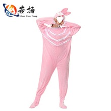 万圣节Cosplay兔子动物连体衣游乐园舞台狂欢派对人偶演出服
