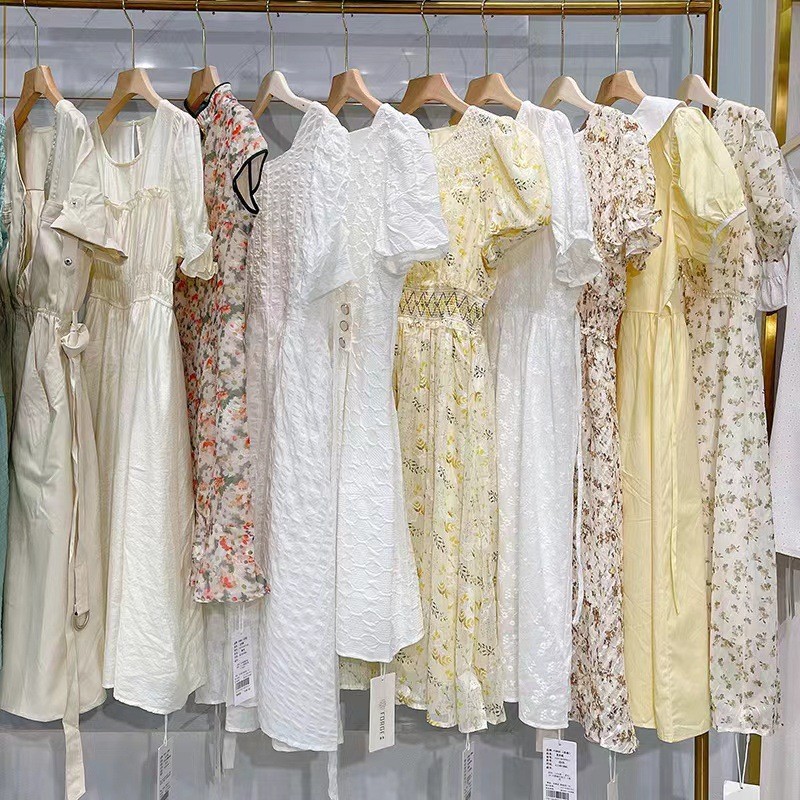 Floral sling Summer Dress Fresh Sweet French Fairy Dress Clearance Withdraw Women‘s First-Hand Supply Wholesale