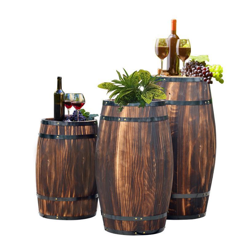 葡萄酒木桶装饰桶橡木做旧户外婚礼实木桶酒吧展会婚庆摄影道具