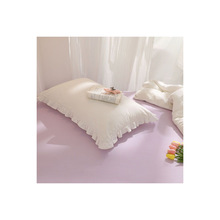 奶油色纯色床单被套枕套单件单人双人糖果色简约清新马卡龙色系
