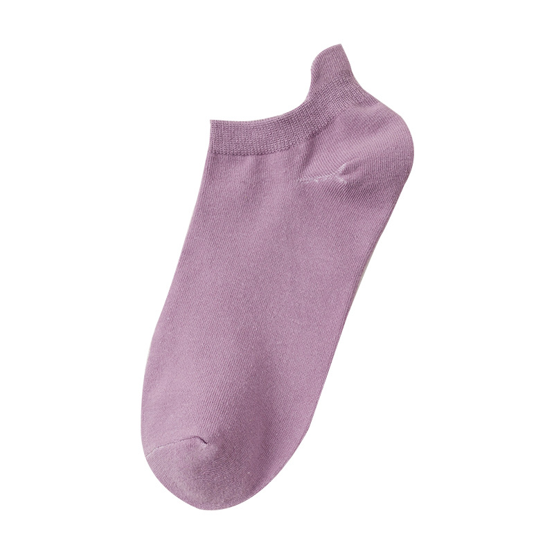 Zhuji Socks Ankle Socks Women's Low-Cut Invisible Socks Non-Slip Breathable Sweat-Absorbent Ear Lifting Thin Socks Non-Slip Invisible Socks