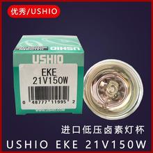 冷光源卤素灯杯优秀USHIO EKE21V150W光纤照明灯泡显微镜进口光源