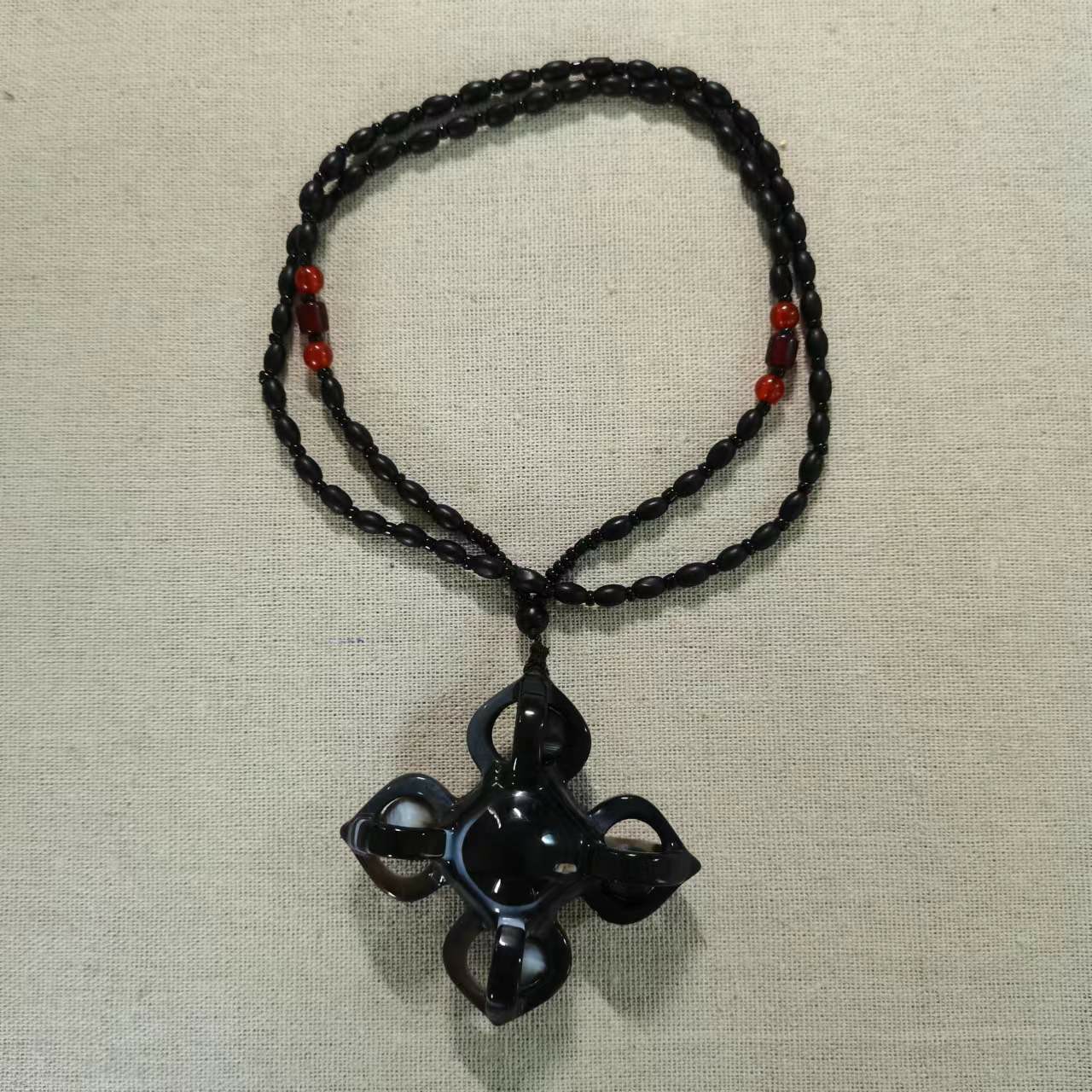 天原天眼缠丝玛瑙金刚杵项链吊坠收藏品-阿里巴巴