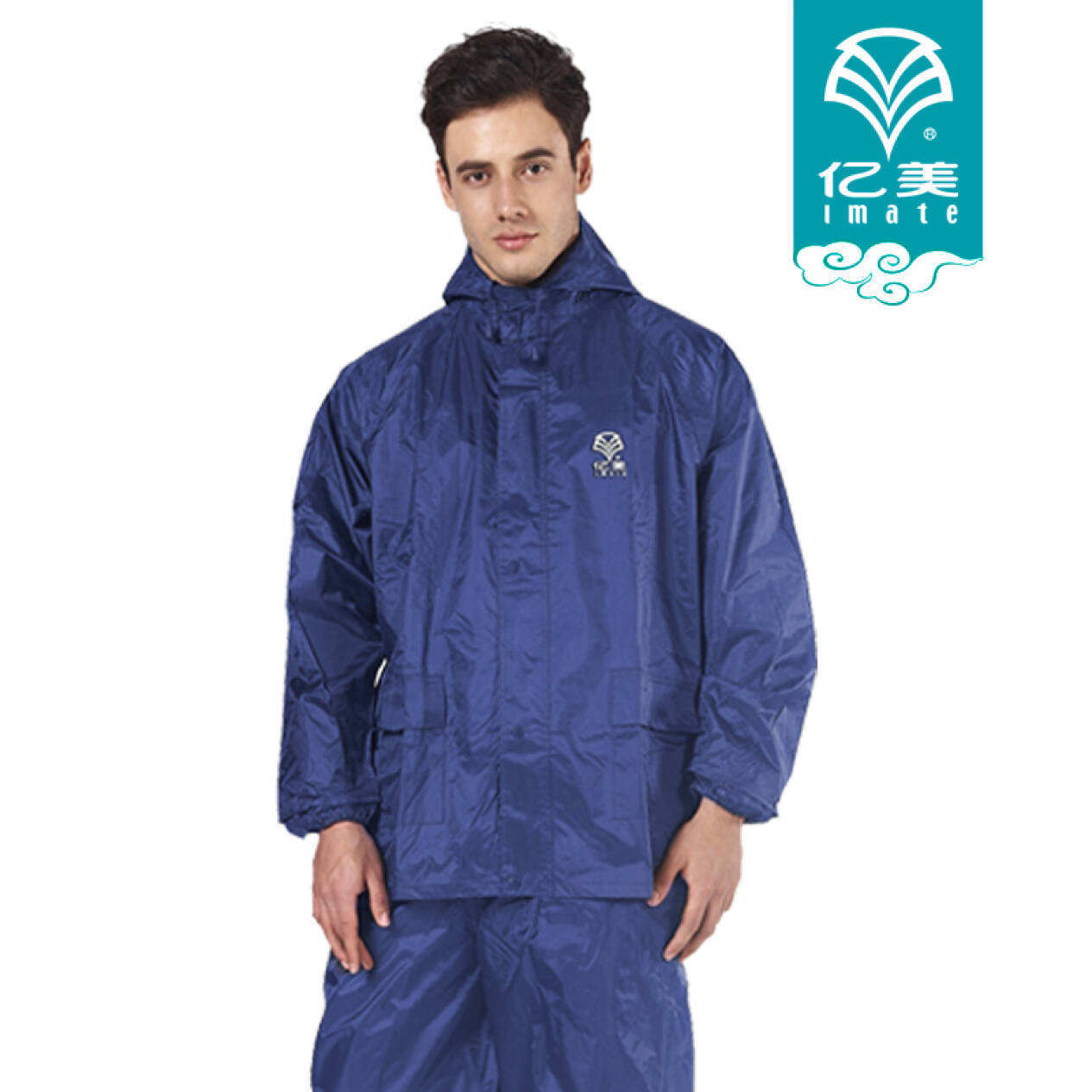 亿美186单层套装雨衣加厚涤纶套装雨衣户外出行徒步防水透气-阿里巴巴