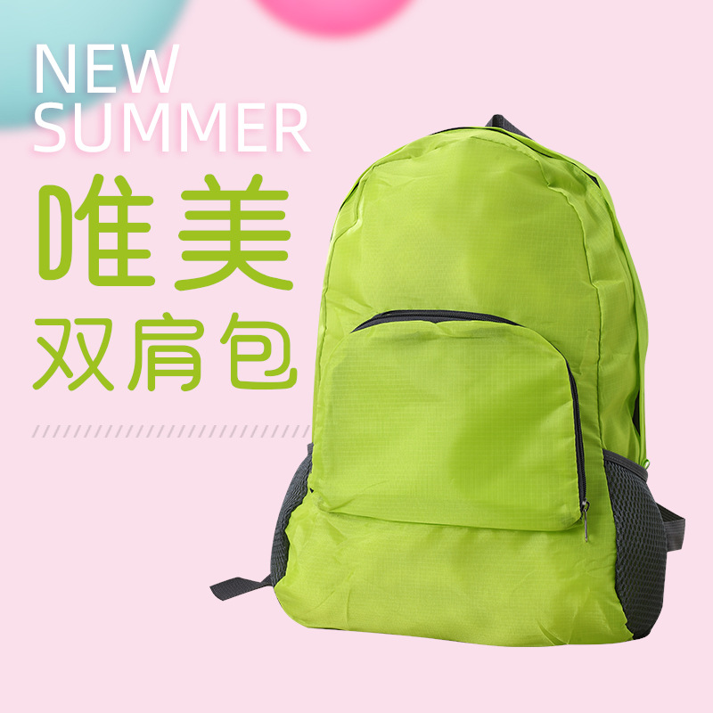 new outdoor multi-functional travel leisure folding backpack training class student schoolbag with logo