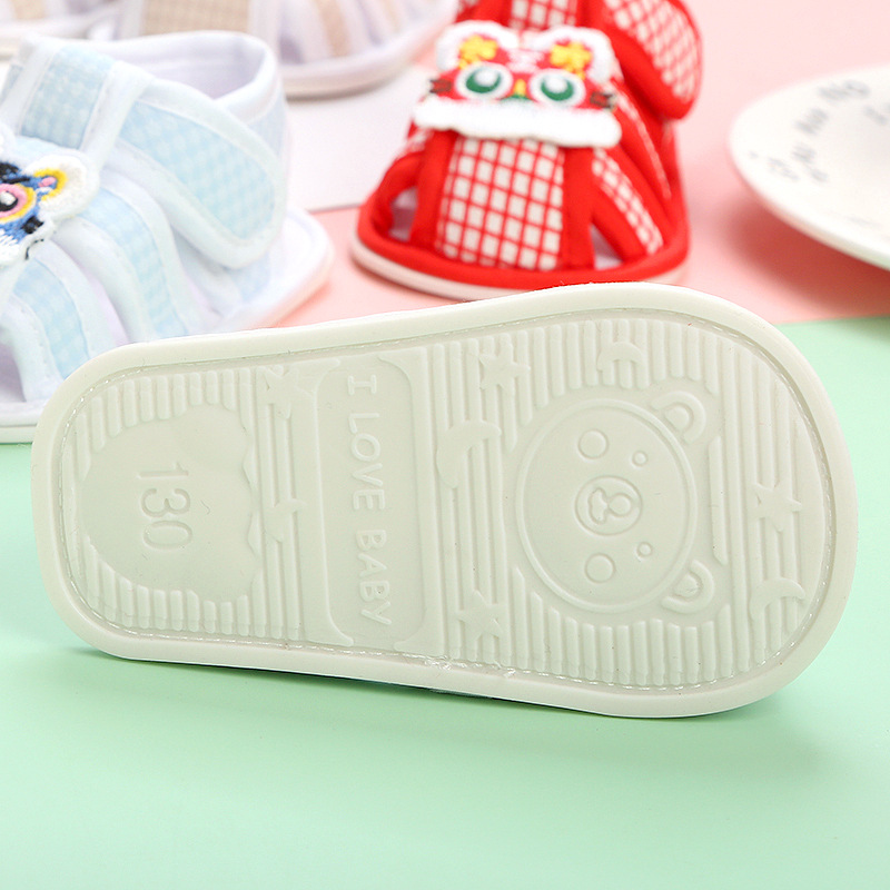 0-1 Years Old Baby's Shoes Summer Sandals Soft Rubber Sole Toddler Shoes 3-6-December Boys and Girls Baby Newborn Shoes