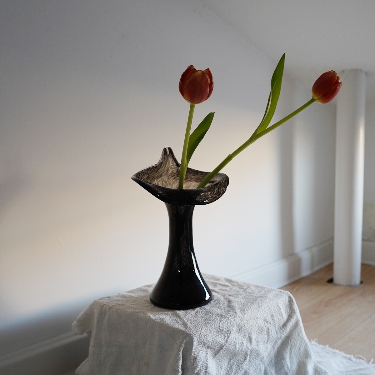 中古风马蹄莲花瓶/艺术感创意花瓶乔迁礼物装饰摆件-阿里巴巴