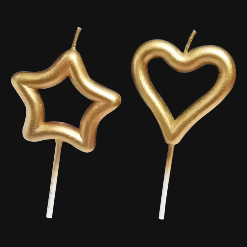 圣诞蜡烛创意表白结婚diy浪漫五角星心形爱心生日蜡烛派对蛋糕蜡