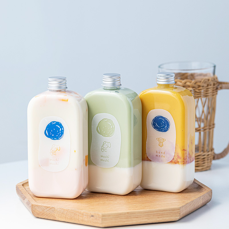 奶茶瓶 网红麦吉一次性食品级塑料透明密封茶冻瓶子空瓶 饮料瓶