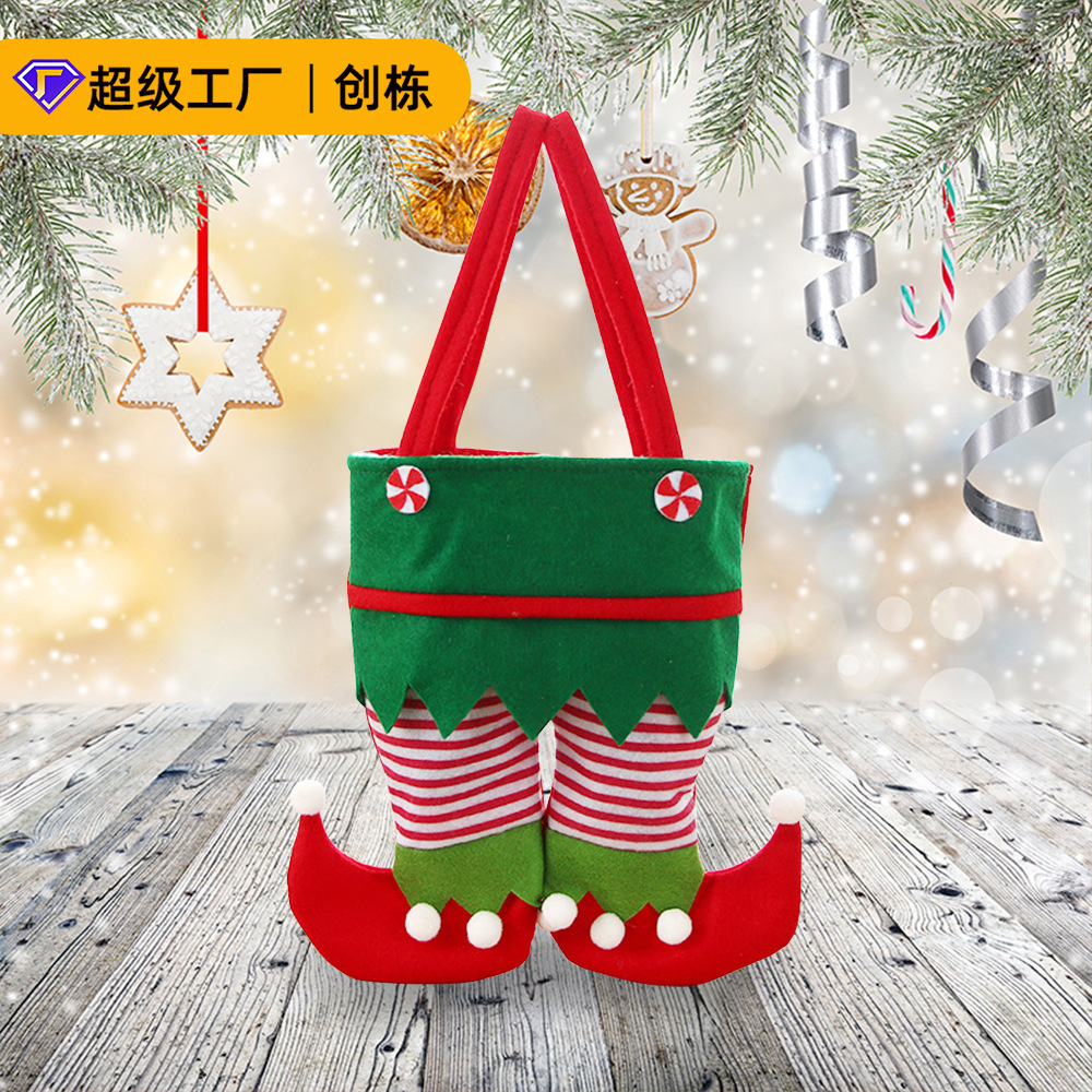 Christmas Elf Bag Candy Bag Santa Claus Gift Bag Holiday Party Supplies Christmas Bag Gift Bag