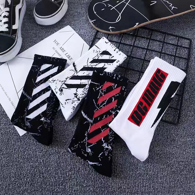 Basketball Socks Athletic Socks Trendy Socks New Popular Personalized Socks Multi-Color Optional Personality Matching Bag Trendy Socks Socks