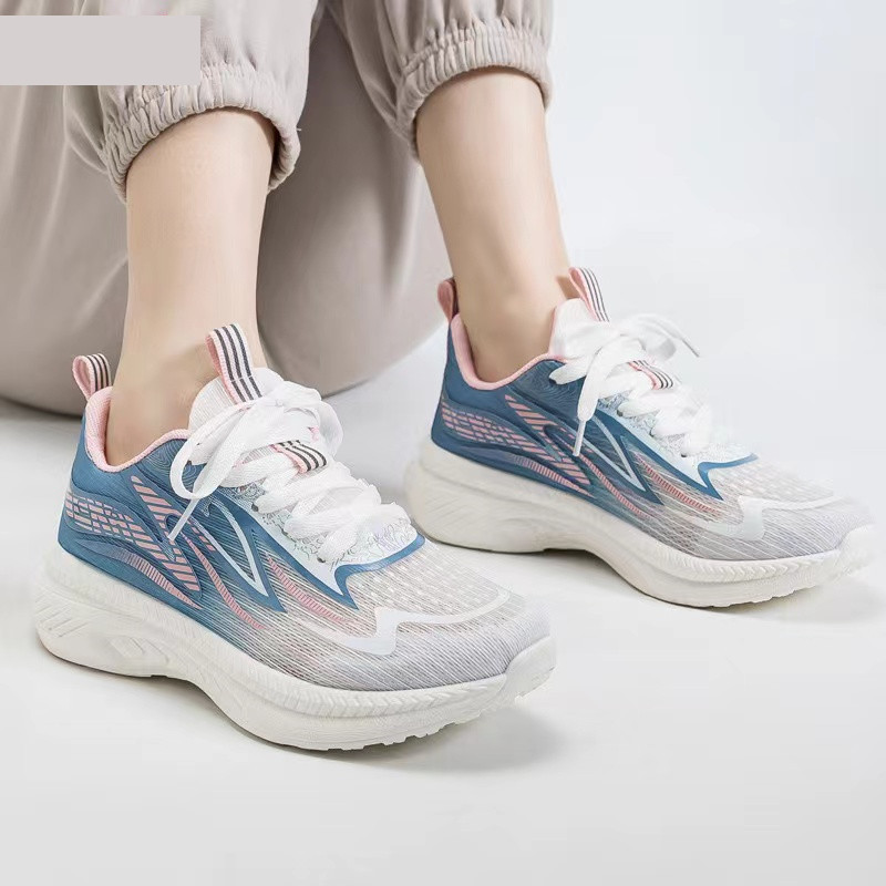 2024 women‘s new shoes for spring fashion casual shoes sneakers soft bottom walking shoes color matching round head breathable women running