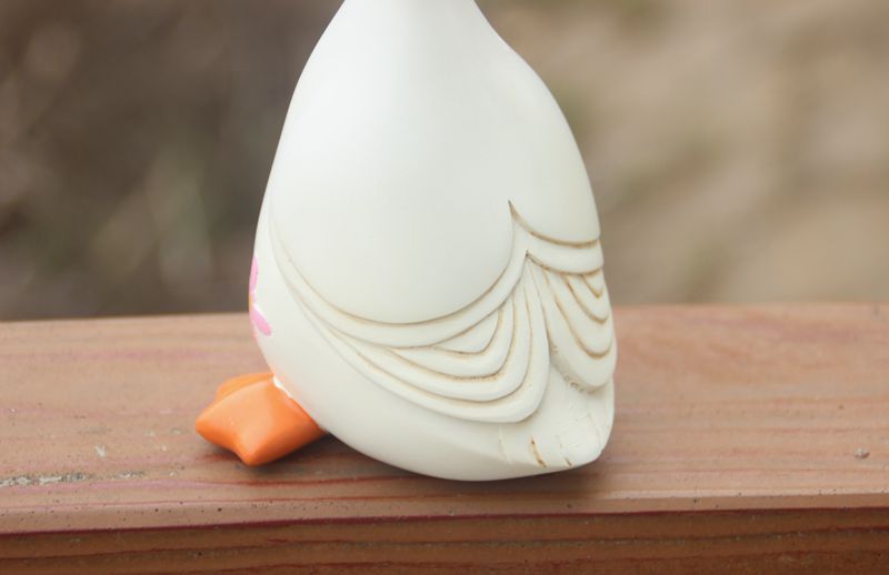 跨境专供卡通萌鸭子家居树脂摆件预定户外工艺品庭院别墅花园装饰