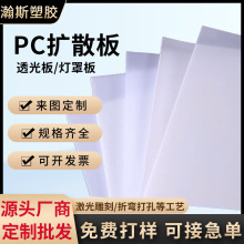 乳白磨砂亚克力透光板阻燃防静电pc扩散板led吊顶灯罩板灯箱片