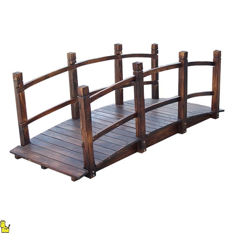 防腐木拱桥化木桥庭院小桥公园木桥花园小木桥户外小桥拱桥景观桥