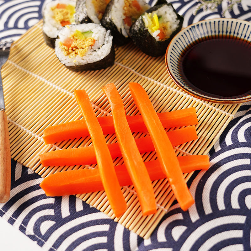 寿司萝卜条大根日式寿司材料食材日本韩国紫菜包饭腌胡萝卜配调料