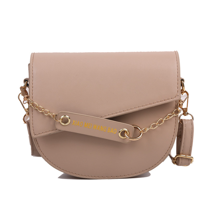 2021 Korean Style New Solid Color Women Bag Foreign Trade Factory Direct Supply Street Fashion Simple Shoulder Messenger Bag Customization