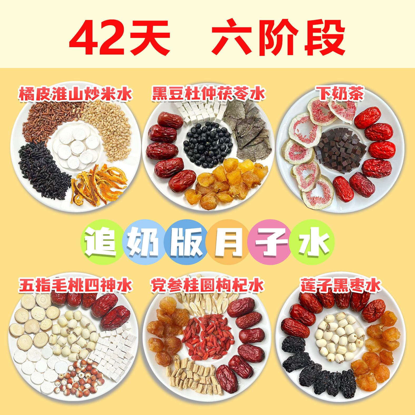 月子水月子茶材料包产后剖腹产小月子调理42天月子水真空包装精品