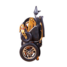 外贸出口货源EA8000橙色铝合金折叠助行器老年人电动轮椅带遥控