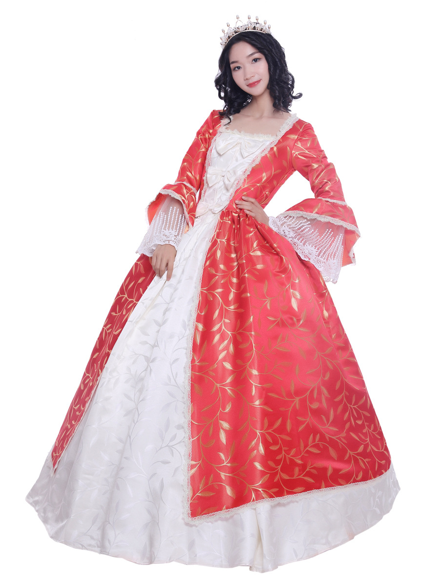 维多利亚奢华礼服法式公主宫廷连衣裙