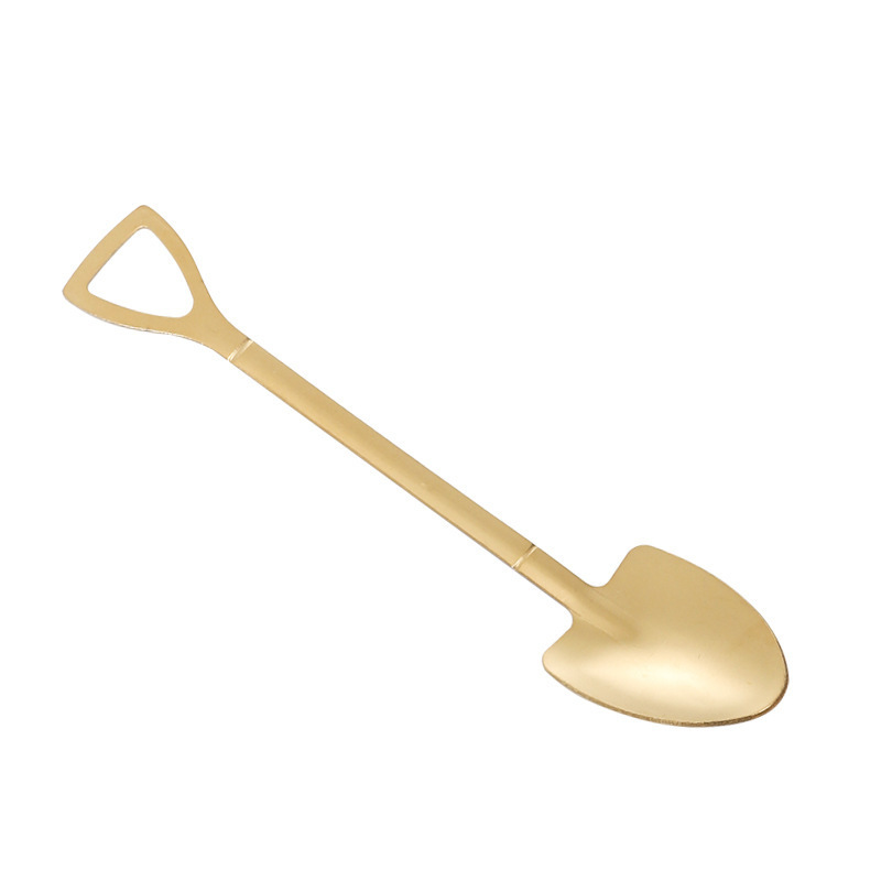 Stainless Steel Spoon Shovel Spoon Watermelon Spoon Internet Celebrity Creative High-Looking Shovel Spoon Ice Cream Dessert Spoon Spoon Spoon Spoon Mixing Spoon