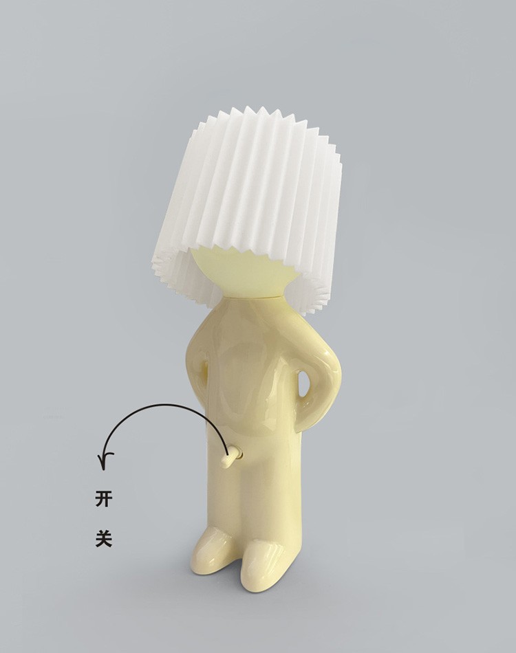 One-Piece Generation Love Table Lamp Creative Mr P a Little Shy Table Lamp a Little Shy Boy Naughty Night Light