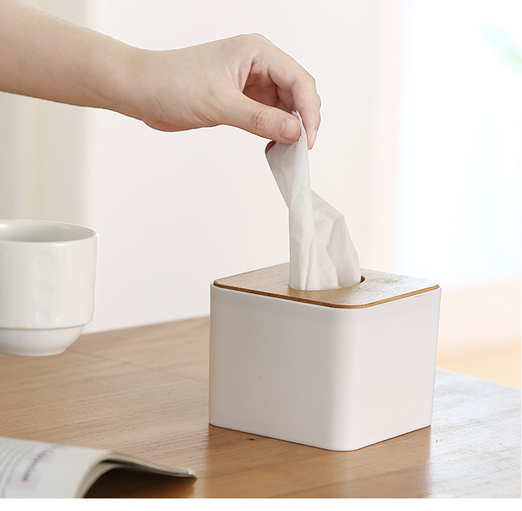 Simple Bamboo Tissue Box