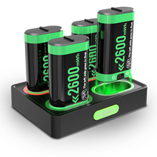 Xbox One手柄4合1电池充电座Xbox游戏手柄通用电池充电套装座充