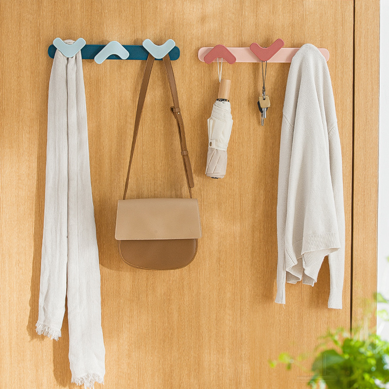 挂衣架墙上壁挂架免打孔强力无痕粘贴门后挂钩钥匙包包衣服帽衣钩