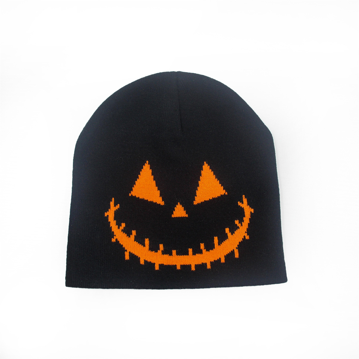 Cross-Border Amazon Halloween Atmosphere Knitted Hat Autumn and Winter New Funny Expression Personalized Skull Beanie Spot