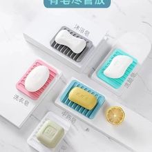 亚马逊新款创意硅胶肥皂架硅胶肥皂盒香皂盒香皂托沥水肥皂收纳架