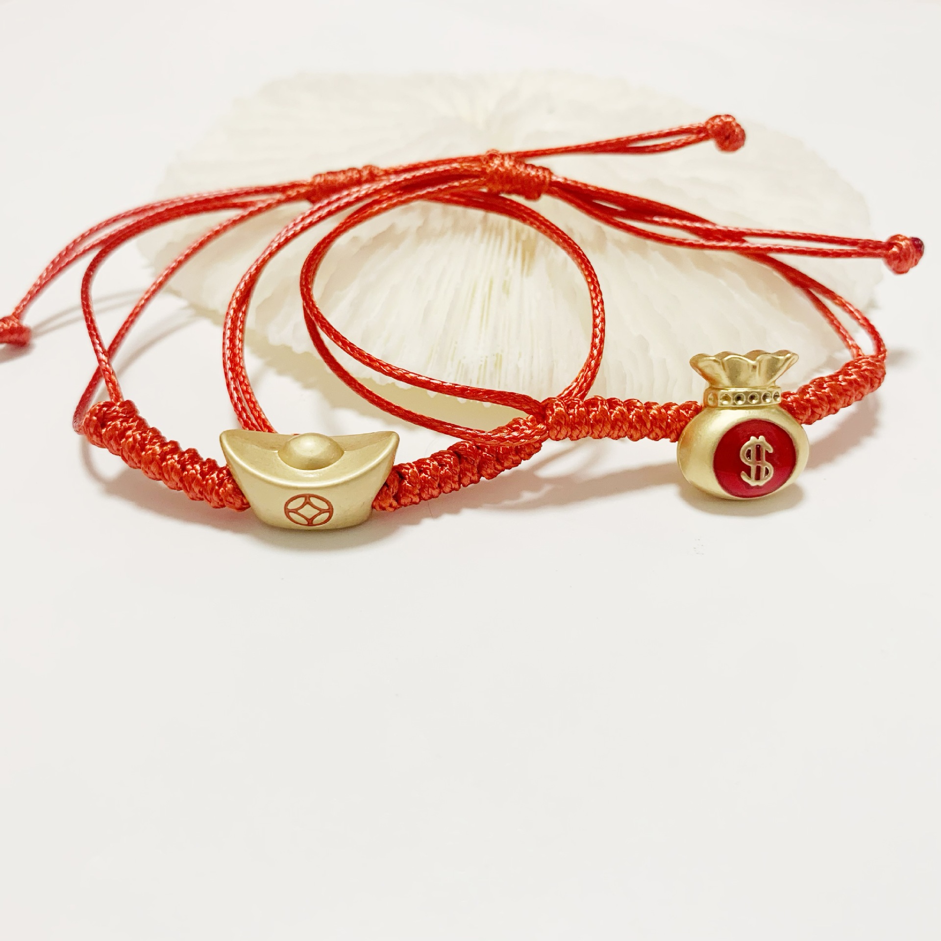 Koi Lucky Fortune Gold List Title Multiple Handmade Bracelet Good Luck Bracelet Auspicious Hand