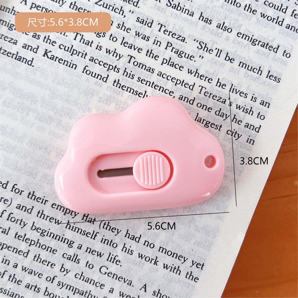 Japanese Simple Creative Cloud Art Knife Portable Mini Blade Cute Girl Heart Split Express Knife