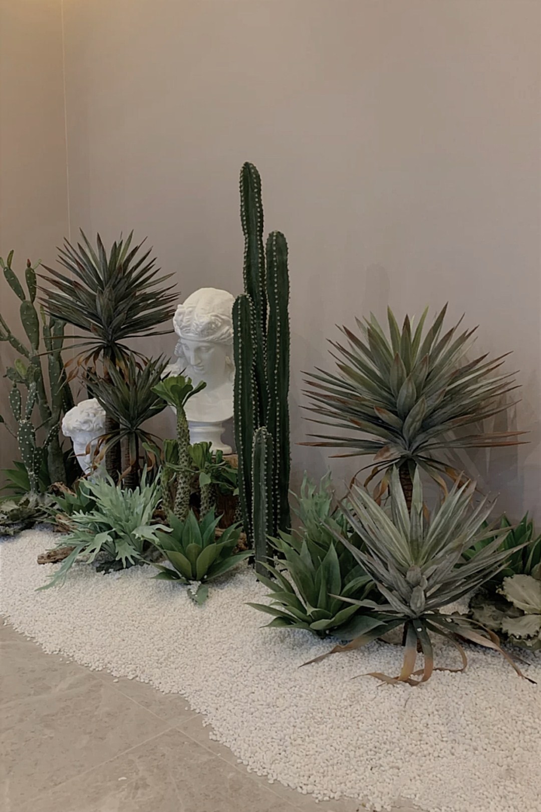 仿真绿植造景组合仿真植物组合落地绿植盆景景区景观楼梯间室内