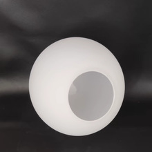 灯具配件:奶白圆球磨砂玻璃吊灯灯罩 圆球形台灯吸顶灯罩外壳 E27