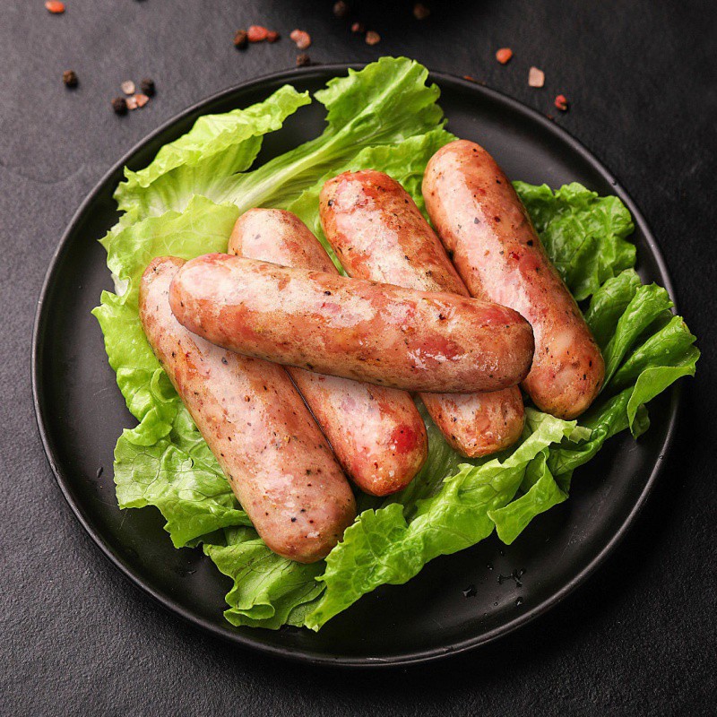 火山石烤肠地道肠纯肉肠台湾风味脆皮香肠早餐烧烤手抓饼热狗批发