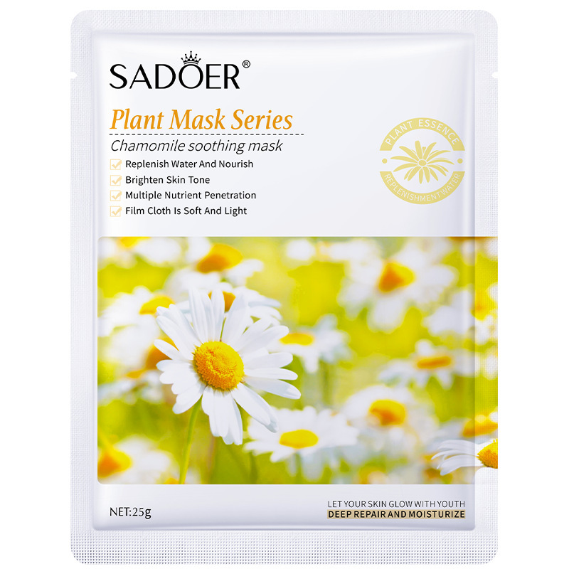 Full English Mask Sadoer Moisturizing Skin Rejuvenation Plant Extract Mask Facial Mask Cross-Border Foreign Trade Factory Wholesale