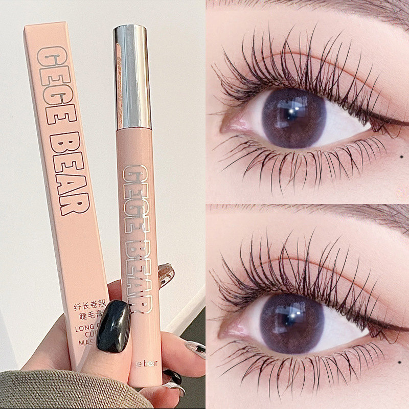 gege bear mascara long curling fine bruch head thick waterproof long-lasting styling not easy to smudge beginner