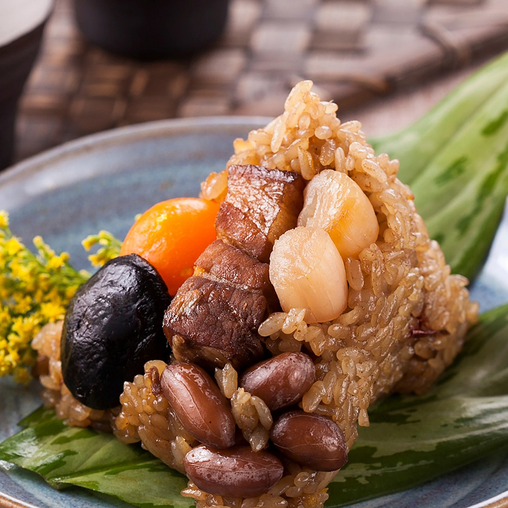闽南烧肉粽oem代加工咸蛋黄板栗干贝粽子咸粽子端午节礼盒定制
